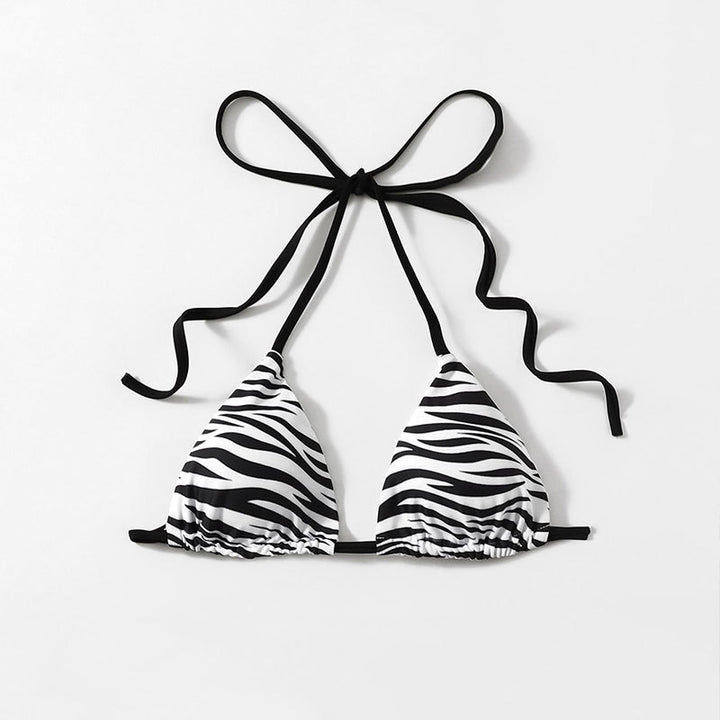 Damen Triangel-Bikini mit verstellbaren Trägern und einzigartigem Wellenmuster Mirla-Eva Jonsson