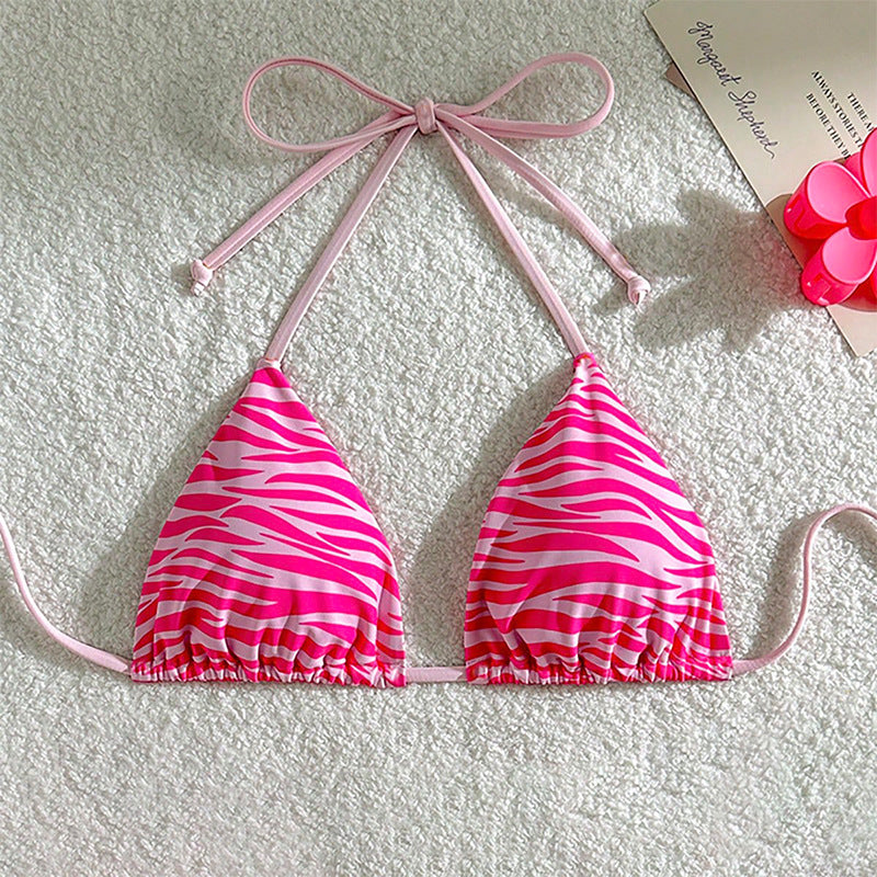 Damen Triangel-Bikini mit verstellbaren Trägern und einzigartigem Wellenmuster Mirla-Eva Jonsson