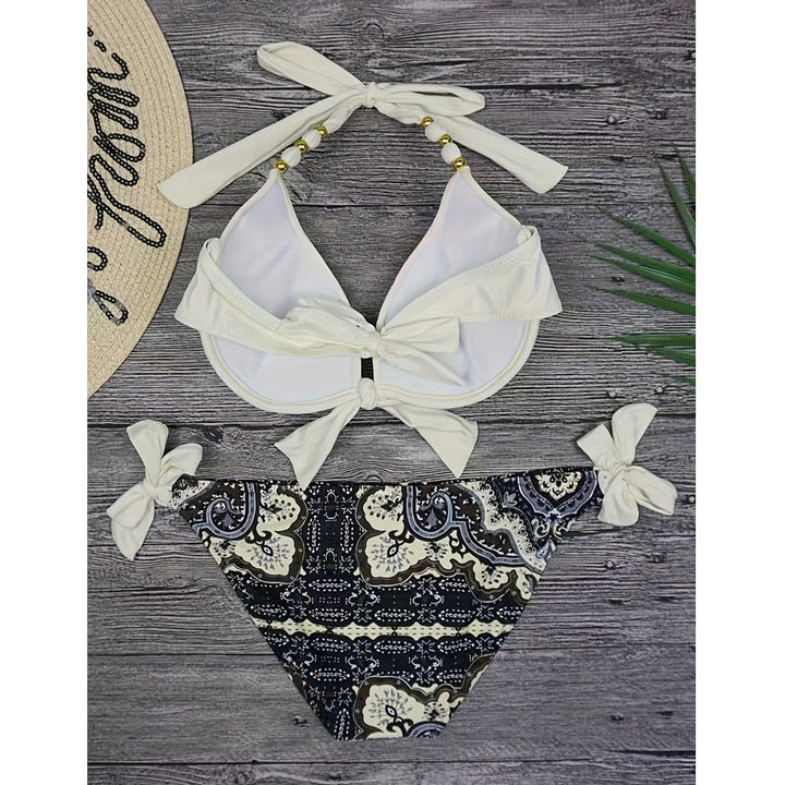 Damen Triangel-Bikini mit verstellbaren Trägern und elegantem Knoten Mirla-Eva Jonsson