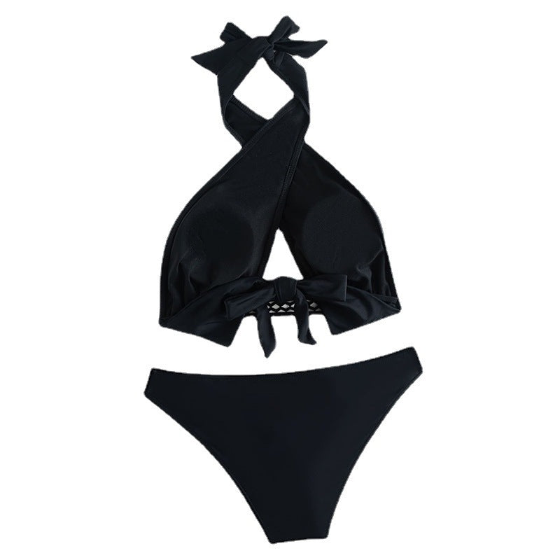 Damen Triangel-Bikini-set med justerbar topp och högt skuret trosor Mirla-Eva Jonsson