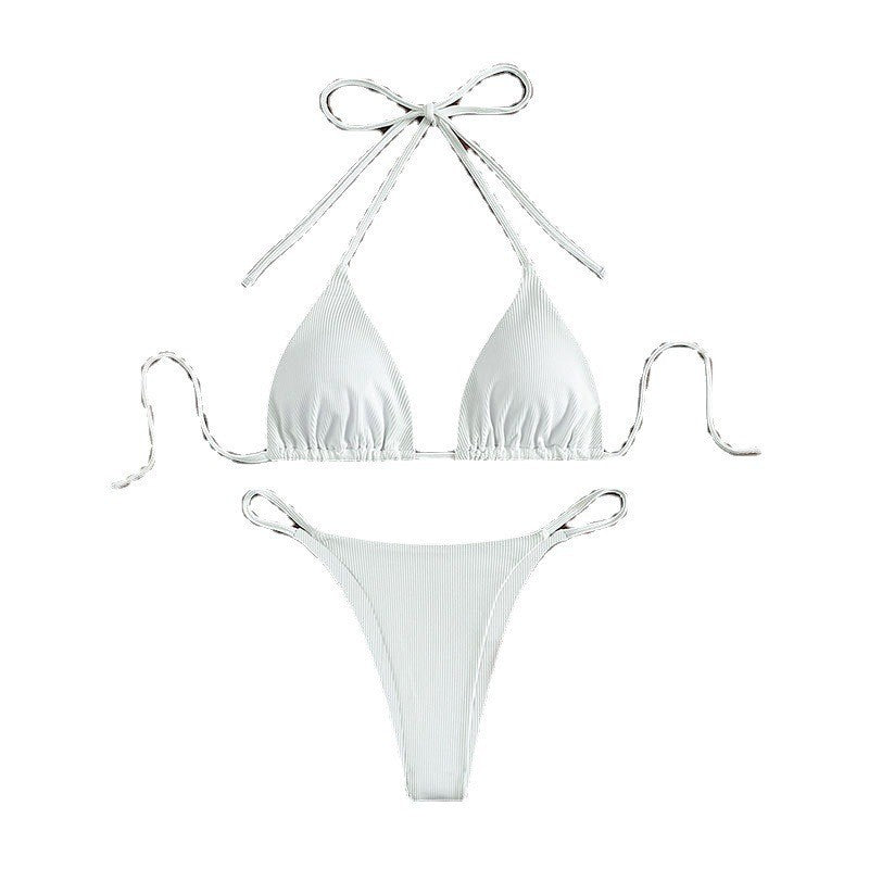 Damen Triangelbikini med justerbara band och räfflad textur Mirla-Eva Jonsson