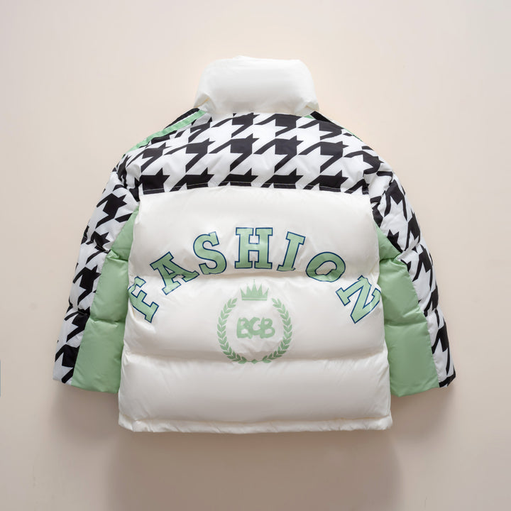 Damen Übergroße Steppjacke mit trendigem Patchwork-Design Mirla-Eva Jonsson