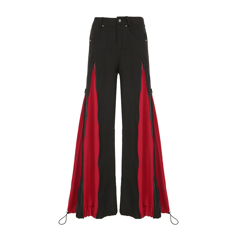 Damen Urban Flared Trousers with Contrast Details Mirla-Eva Jonsson