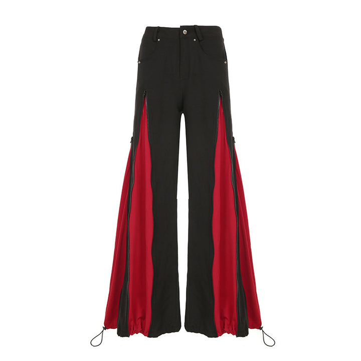 Damen Urban Flared Trousers with Contrast Details Mirla-Eva Jonsson