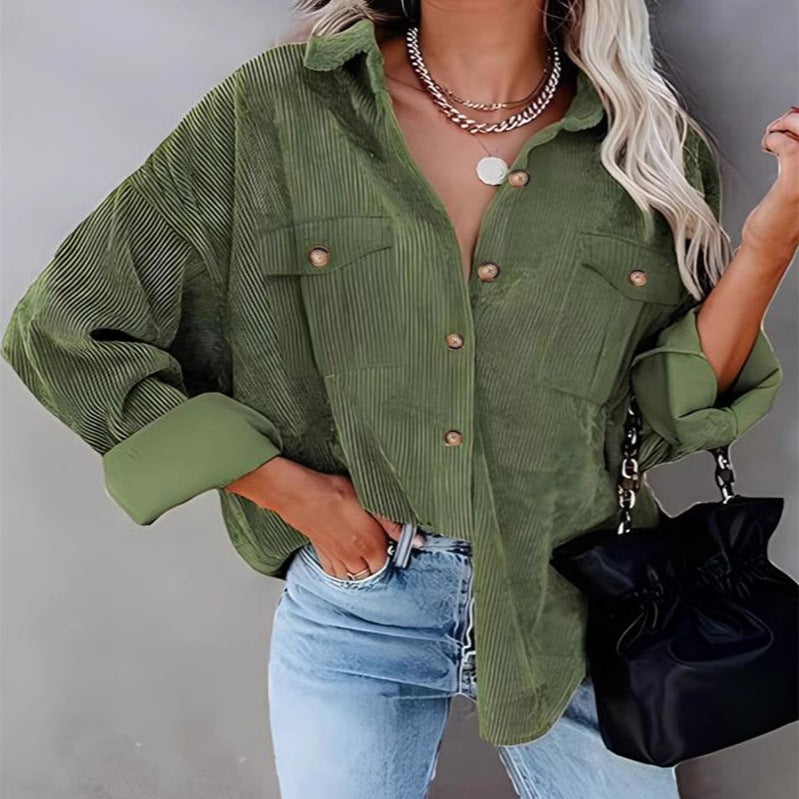 Damen Utility-jacka med detaljerad knapp- och fickbearbetning Mirla-Eva Jonsson