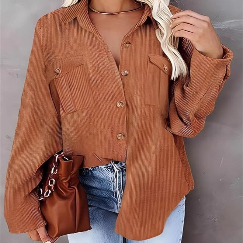Damen Utility-jacka med detaljerad knapp- och fickbearbetning Mirla-Eva Jonsson
