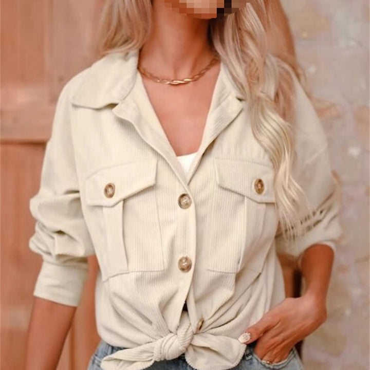 Damen Utility-jacka med detaljerad knapp- och fickbearbetning Mirla-Eva Jonsson