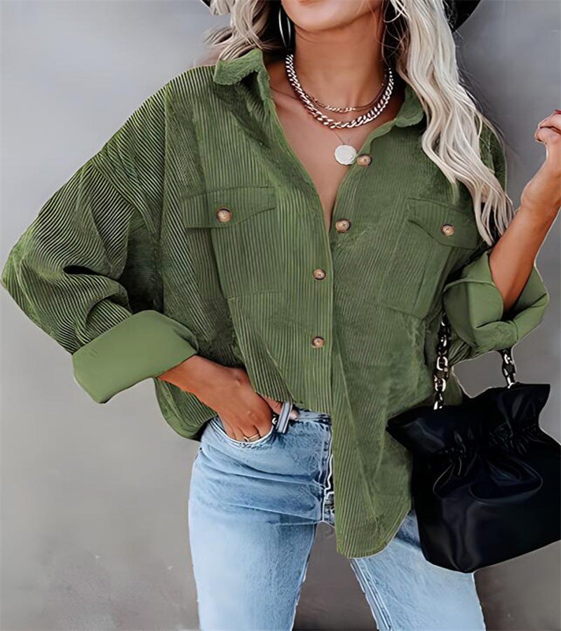 Damen Utility-jacka med detaljerad knapp- och fickbearbetning Mirla-Eva Jonsson