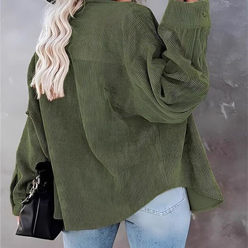 Damen Utility-jacka med detaljerad knapp- och fickbearbetning Mirla-Eva Jonsson