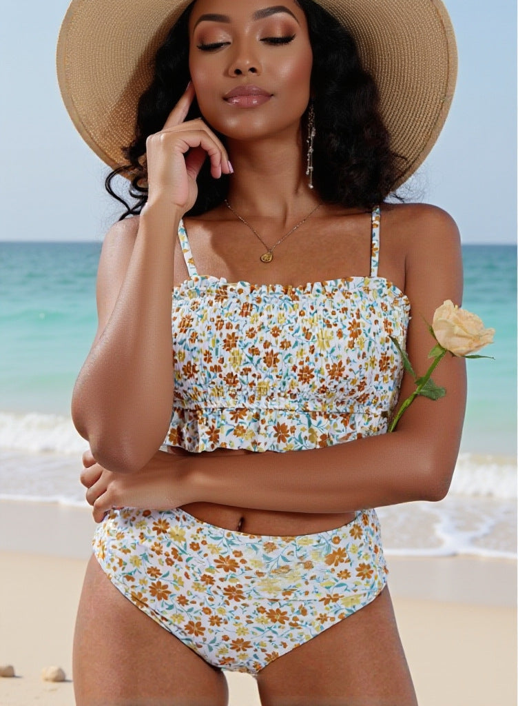 Damen Vintage Bikiniset mit Rüschen Mirla-Eva Jonsson