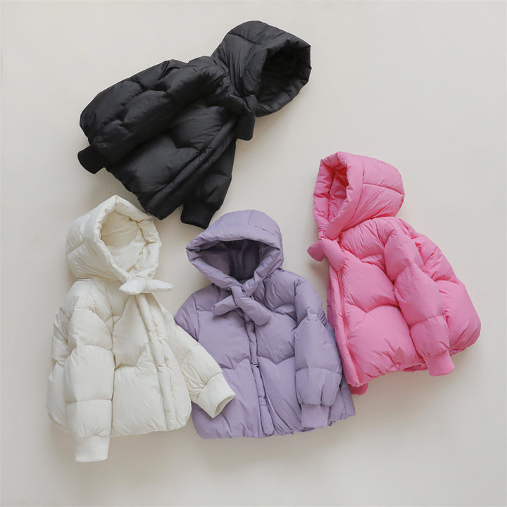 Damen Voluminöse Steppjacke mit Kapuze und hohem Kragen Mirla-Eva Jonsson