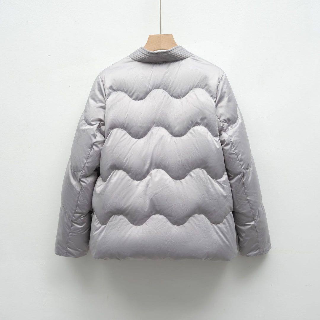 Damen Voluminöse Steppjacke mit Taillenzug und eleganter Struktur Mirla-Eva Jonsson