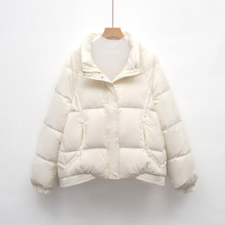 Damen Voluminöse Steppjacke mit modernem Kragen und praktischen Taschen Mirla-Eva Jonsson