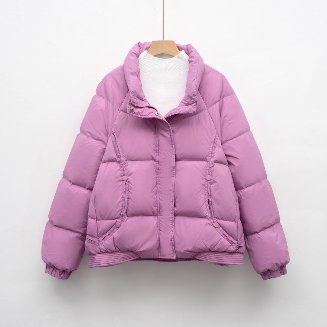 Damen Voluminöse Steppjacke mit modernem Kragen und praktischen Taschen Mirla-Eva Jonsson