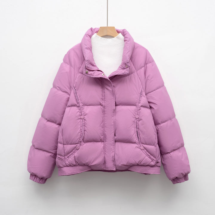 Damen Voluminöse Steppjacke mit modernem Kragen und praktischen Taschen Mirla-Eva Jonsson