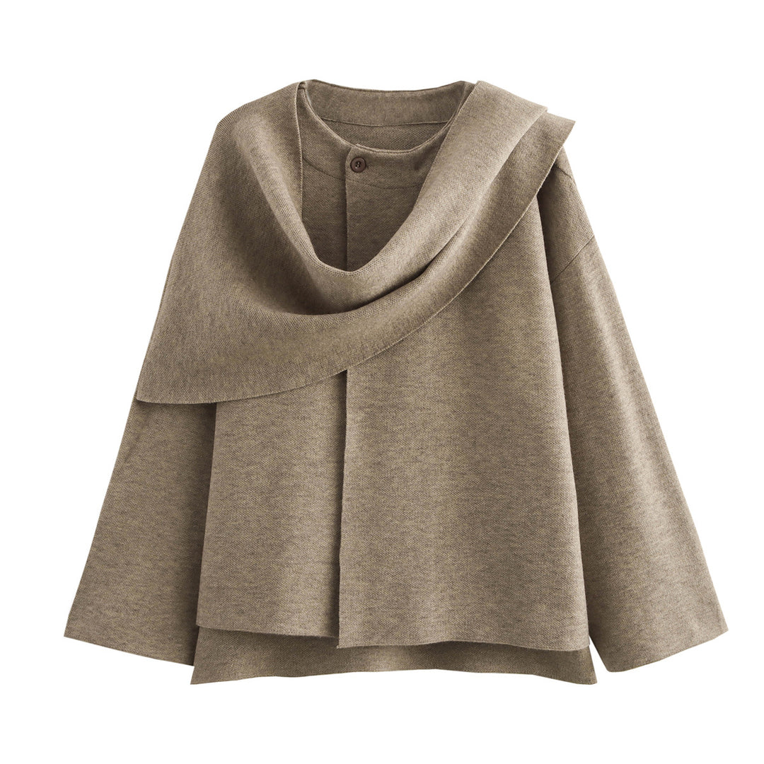 Damen Wickeljacke mit lässigem Schnitt und hochgeschlossenem Design Eva Jonsson-Eva Jonsson