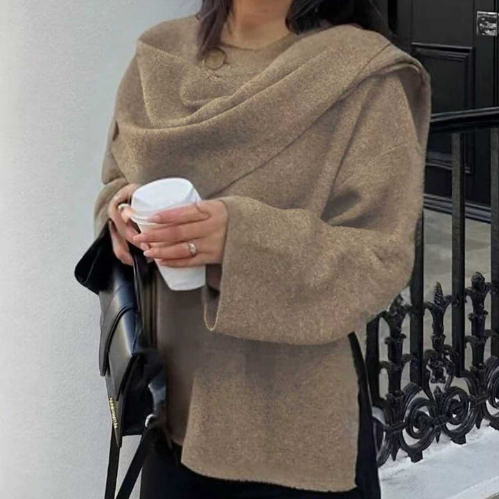 Damen Wickeljacke mit lässigem Schnitt und hochgeschlossenem Design Eva Jonsson-Eva Jonsson