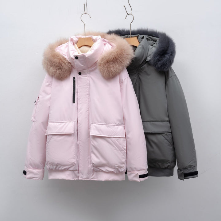 Damen Winterjacke mit großem Kunstfellkragen und funktionalen Taschen Mirla-Eva Jonsson