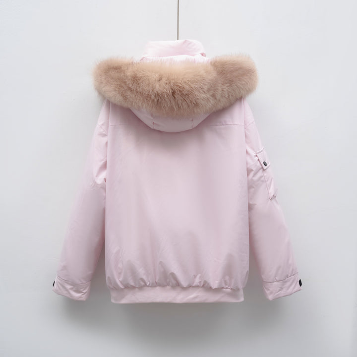 Damen Winterjacke mit großem Kunstfellkragen und funktionalen Taschen Mirla-Eva Jonsson