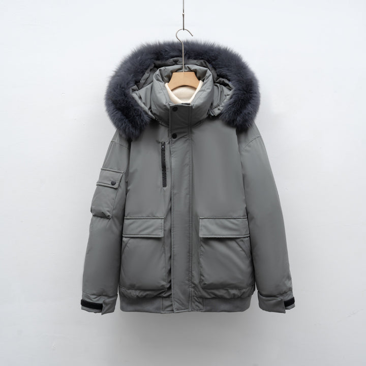 Damen Winterjacke mit großem Kunstfellkragen und funktionalen Taschen Mirla-Eva Jonsson