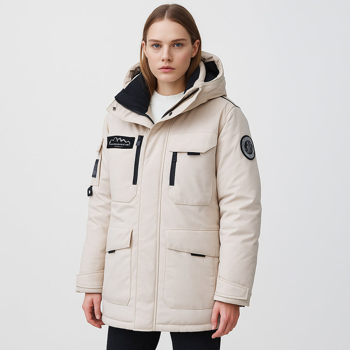 Damen Winterparka mit praktischen Taschen und verstellbarem Kapuzensystem Eva Jonsson-Eva Jonsson