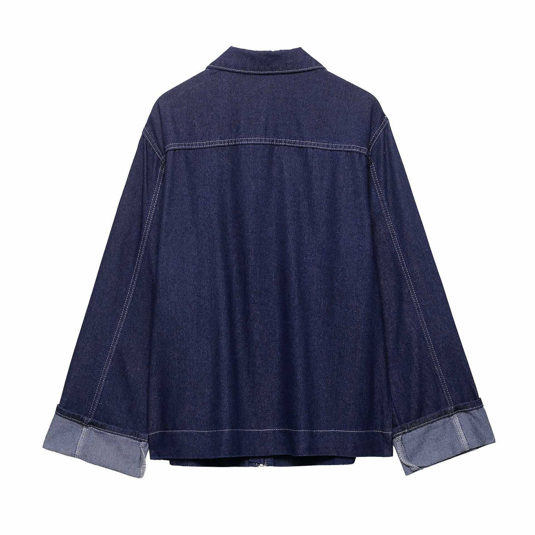 Damen anpassad Denim-övergångsjacka Mirla-Eva Jonsson