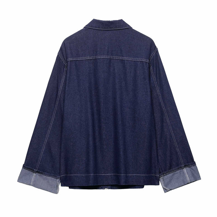 Damen anpassad Denim-övergångsjacka Mirla-Eva Jonsson