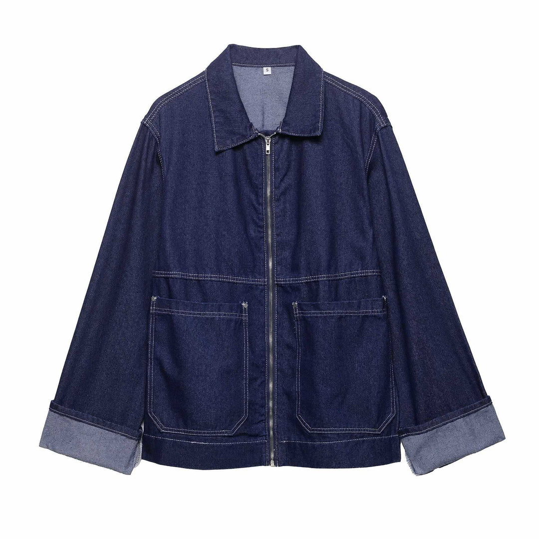 Damen anpassad Denim-övergångsjacka Mirla-Eva Jonsson