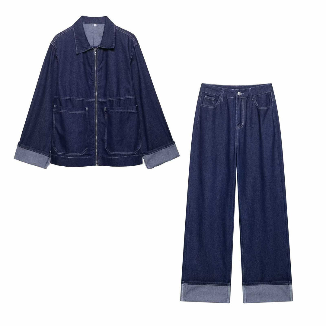 Damen anpassad Denim-övergångsjacka Mirla-Eva Jonsson