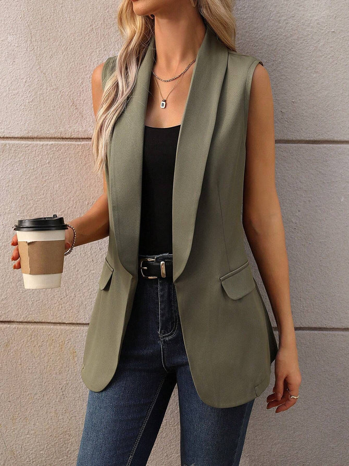 Damen ärmellose Blazerjacke mit schickem Revers Mirla-Eva Jonsson