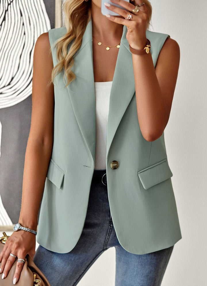 Damen ärmelloses Blazer-Oberteil mit taillierter Silhouette Mirla-Eva Jonsson