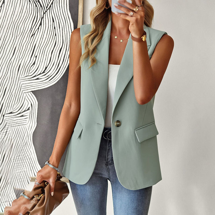 Damen ärmelloses Blazer-Oberteil mit taillierter Silhouette Mirla-Eva Jonsson