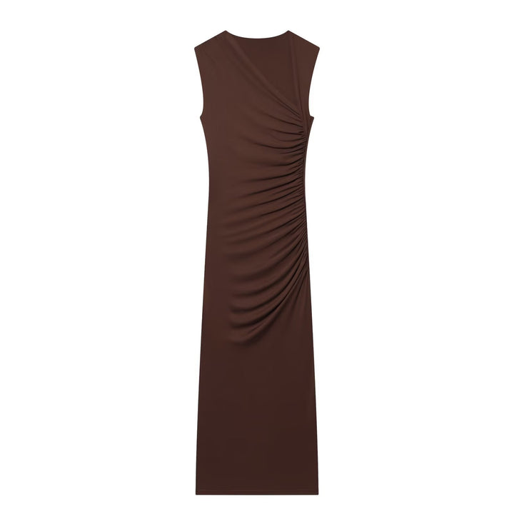 Damen ärmelloses Maxikleid mit raffinierten Rüschendetails und elegantem Schnitt Mirla-Eva Jonsson