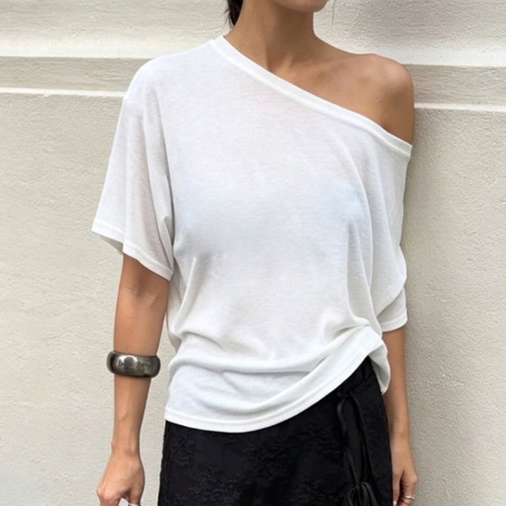 Damen avslappnad oversize T-shirt i mjuk jersey Mirla-Eva Jonsson