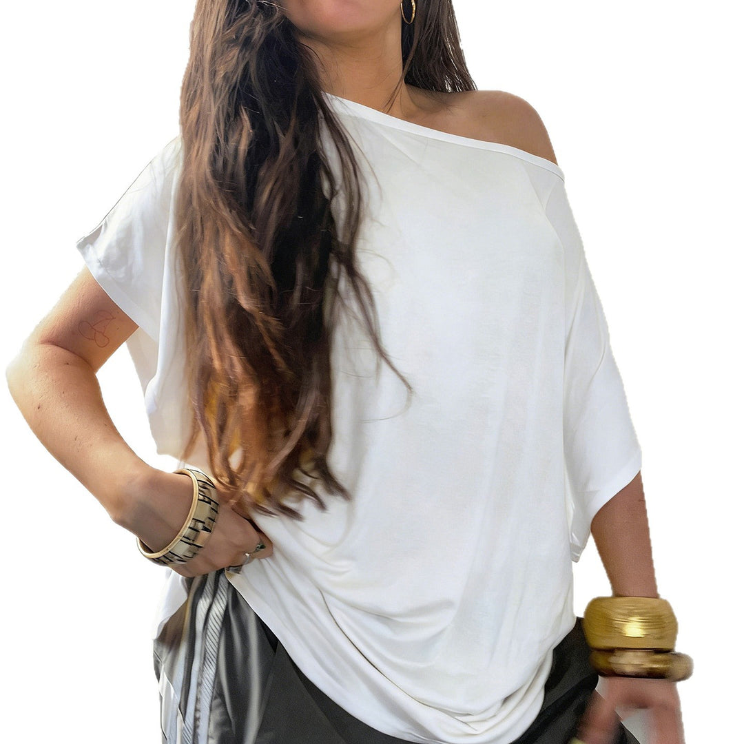 Damen avslappnad oversize T-shirt i mjuk jersey Mirla-Eva Jonsson