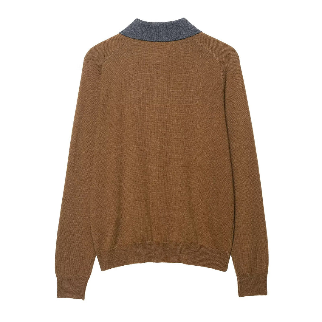 Damen avslappnad polo-shirt med lyxigt rutig mönster Mirla-Eva Jonsson