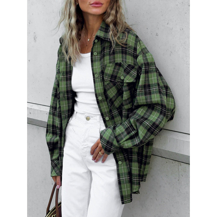 Damen avslappnad rutblus med översized passform Eva Jonsson-Eva Jonsson