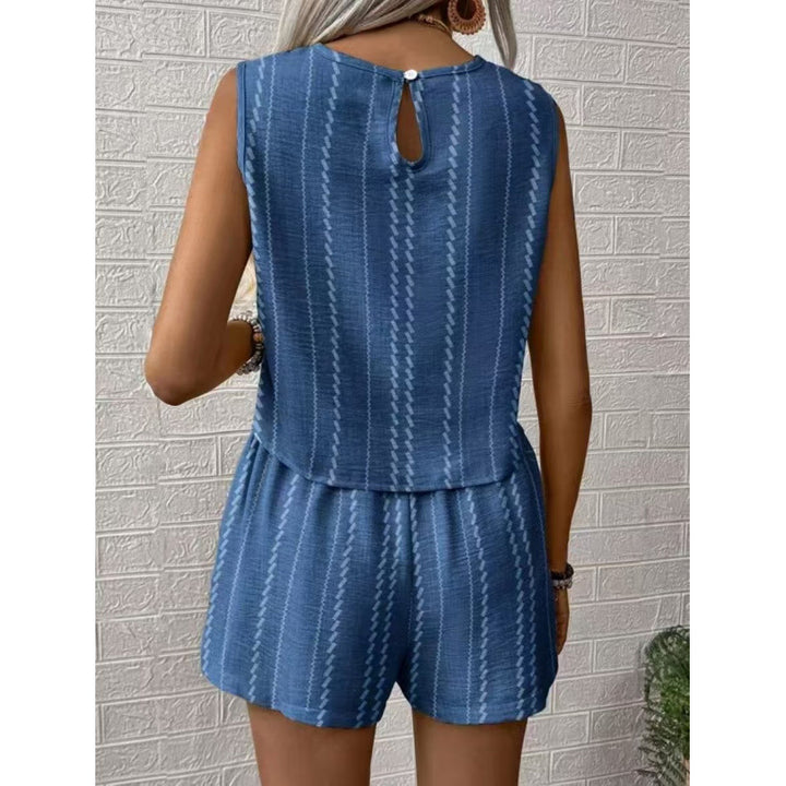 Damen avslappnad set med ärmlös topp och shorts Mirla-Eva Jonsson