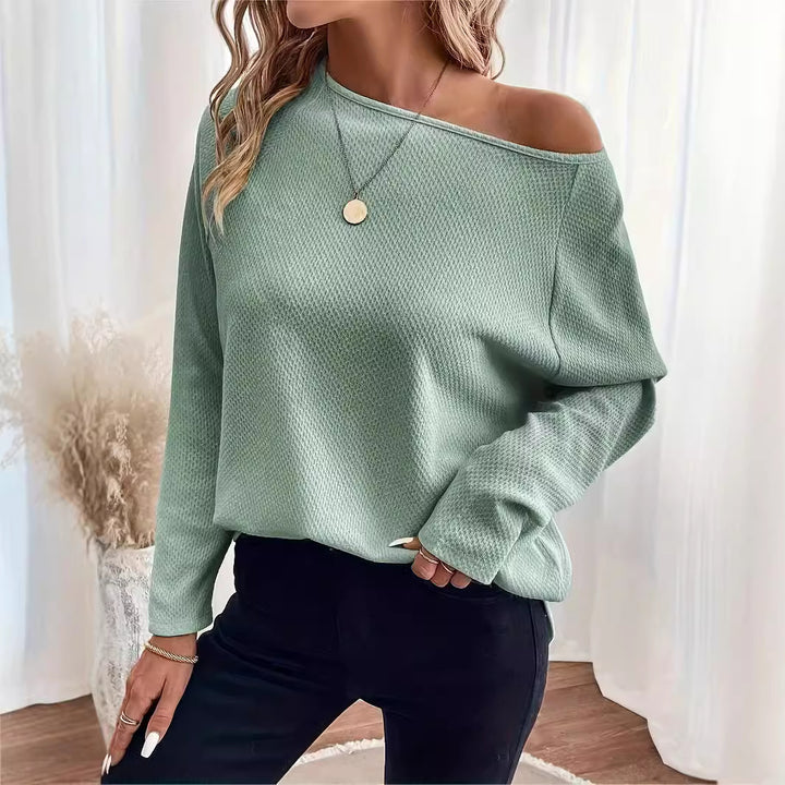 Damen avslappnad stickad topp med strukturerad design Mirla-Eva Jonsson