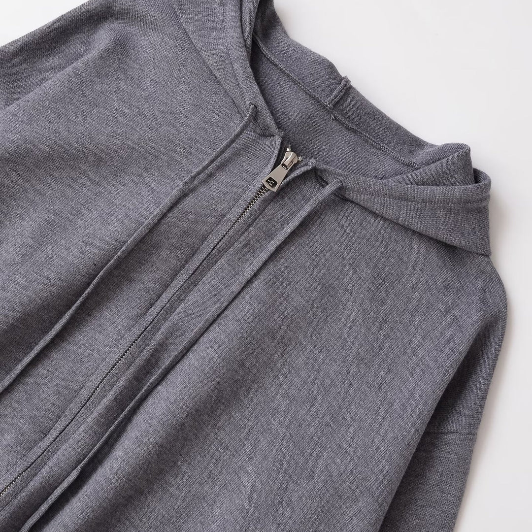 Damen avslappnad zip-hoodie med överdimensionerad skärning Mirla-Eva Jonsson