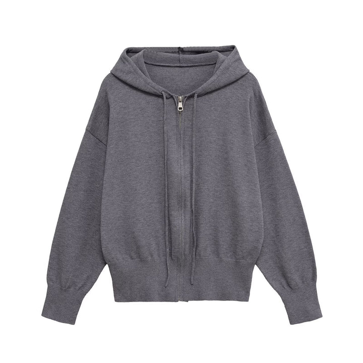 Damen avslappnad zip-hoodie med överdimensionerad skärning Mirla-Eva Jonsson