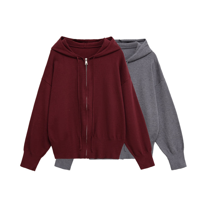 Damen avslappnad zip-hoodie med överdimensionerad skärning Mirla-Eva Jonsson