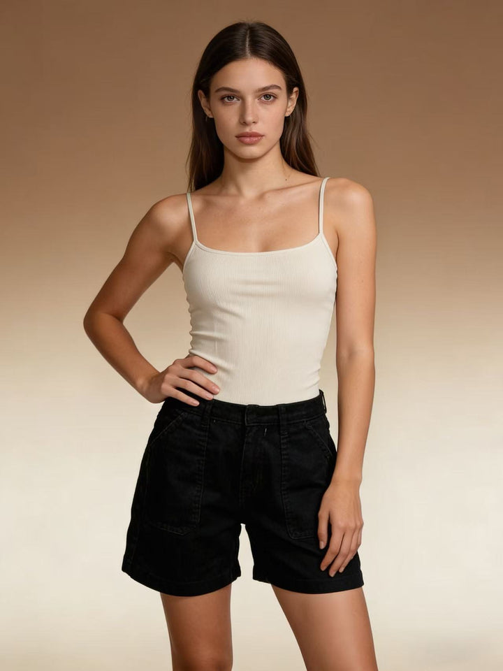Damen avslappnade sommarshorts med sidofickor och bekväm passform Mirla-Eva Jonsson