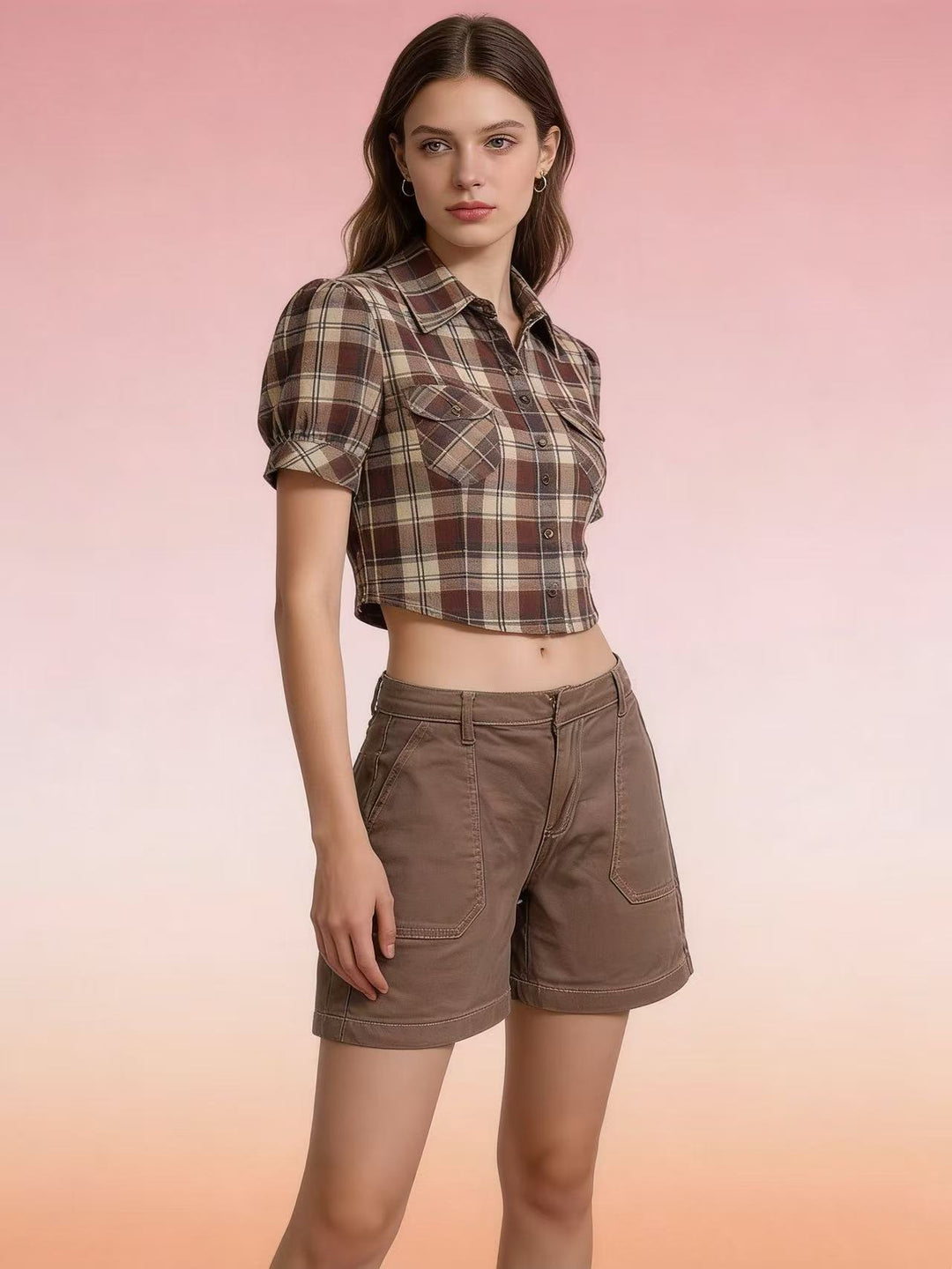 Damen avslappnade sommarshorts med sidofickor och bekväm passform Mirla-Eva Jonsson