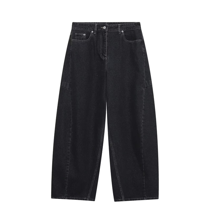 Damen baggy jeans i modern snitt med trendiga cargo-fickor Mirla-Eva Jonsson