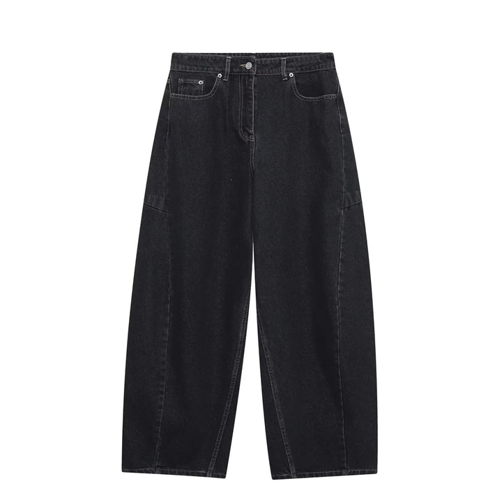 Damen baggy jeans i modern snitt med trendiga cargo-fickor Mirla-Eva Jonsson