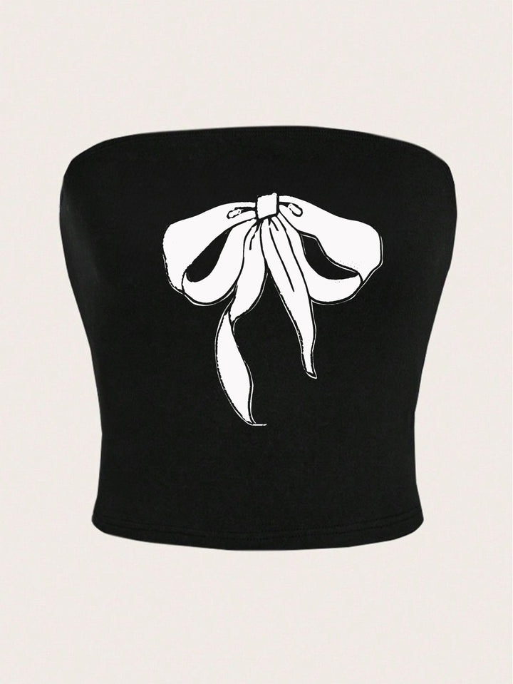 Damen bandeau top mit Frucht Thema und figurbetonender Schnitt Mirla-Eva Jonsson