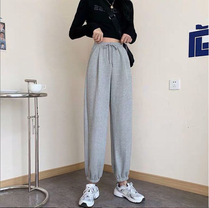 Damen bekväm och avslappnad joggingsbyxa med elastisk midja och dragsko Mirla-Eva Jonsson