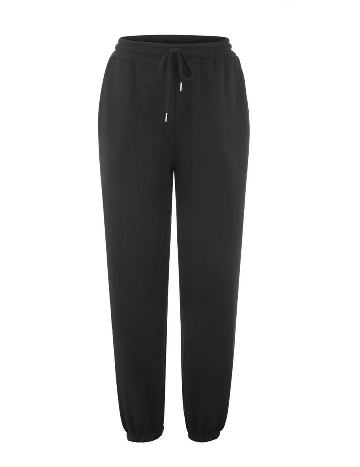 Damen bekväm och avslappnad joggingsbyxa med elastisk midja och dragsko Mirla-Eva Jonsson