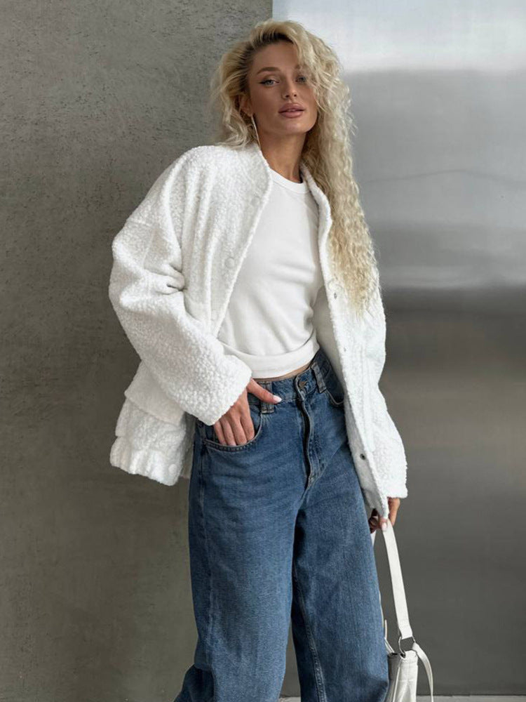 Damen bekväm pälsjacka Mirla-Eva Jonsson